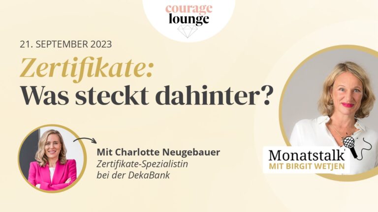 Courage Monatstalk zum Thema Zertifikate