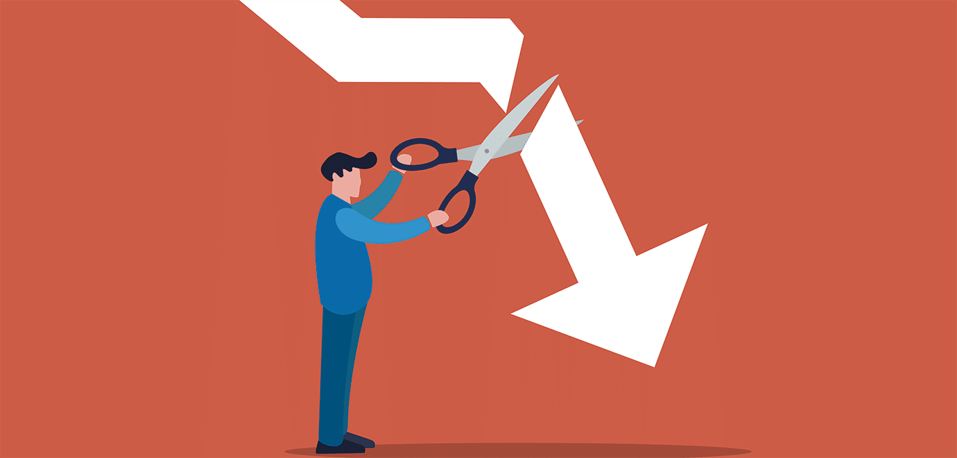 Foto: Aan/Adobe Stock Schere Markt Börsen