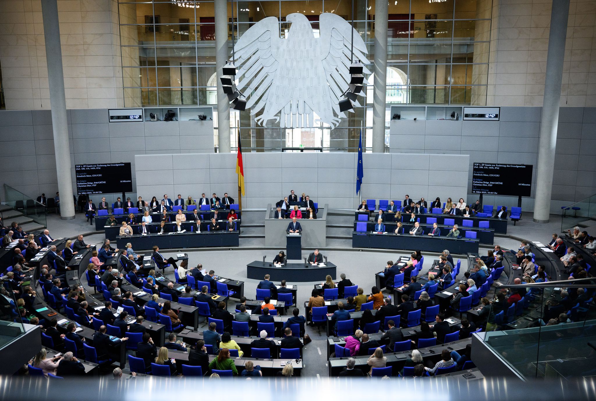 Der alte Bundestag soll am Dienstag über die Grundgesetzänderung für das geplante Finanzpaket entscheiden. (Archivfoto)