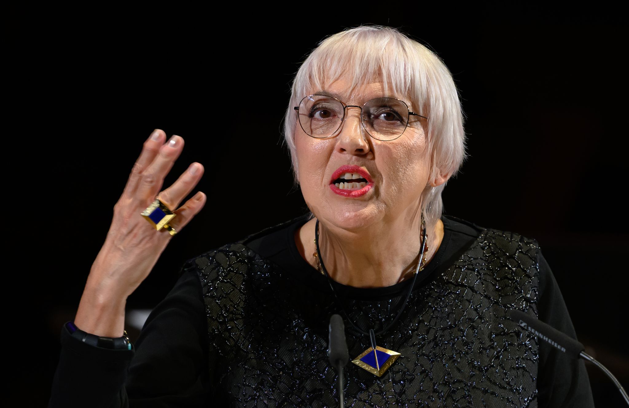 Claudia Roth beim Festakt zur Eröffnung der Leipziger Buchmesse.