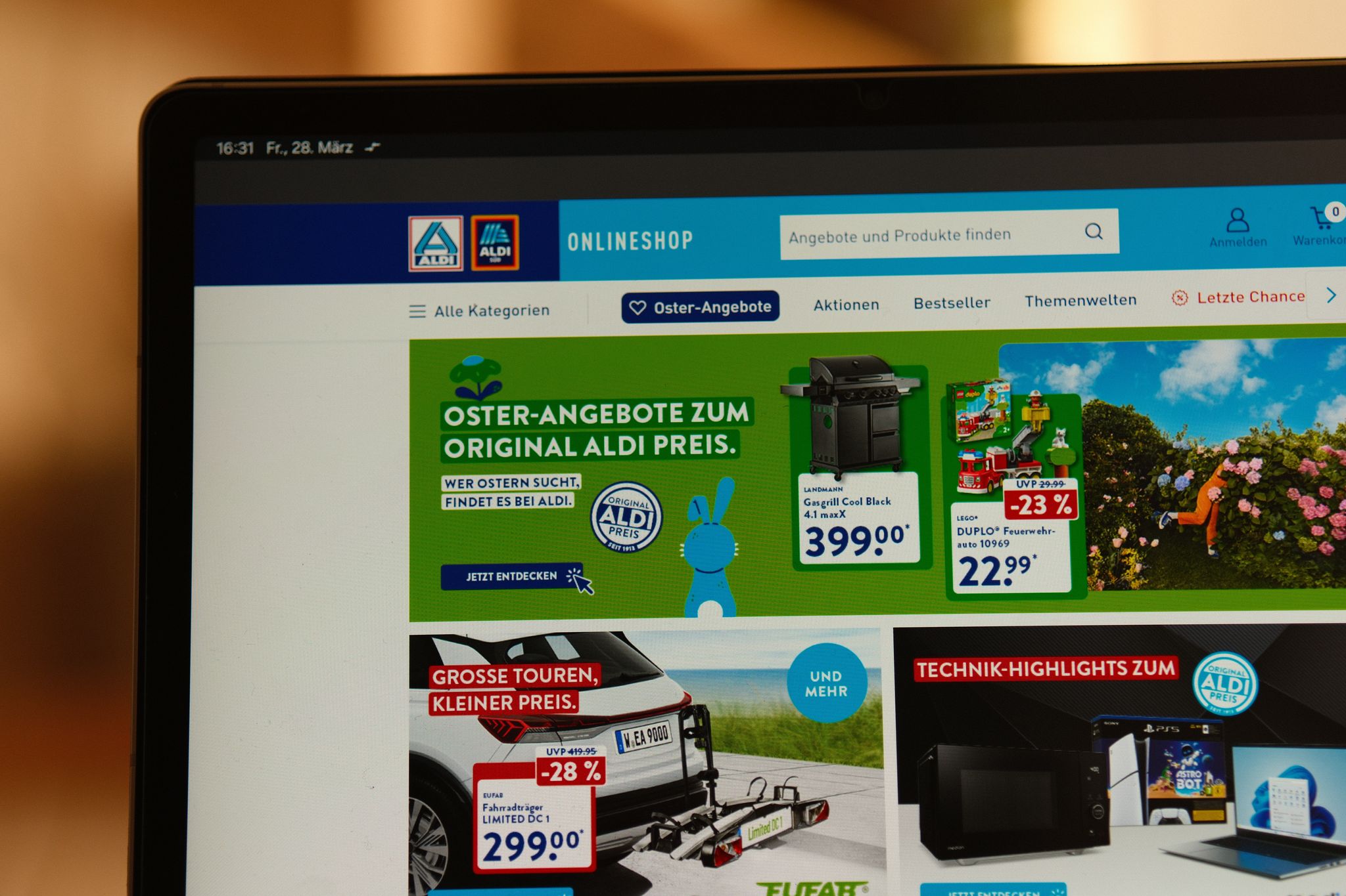 Der Aldi-Onlineshop wurde 2021 gegründet.