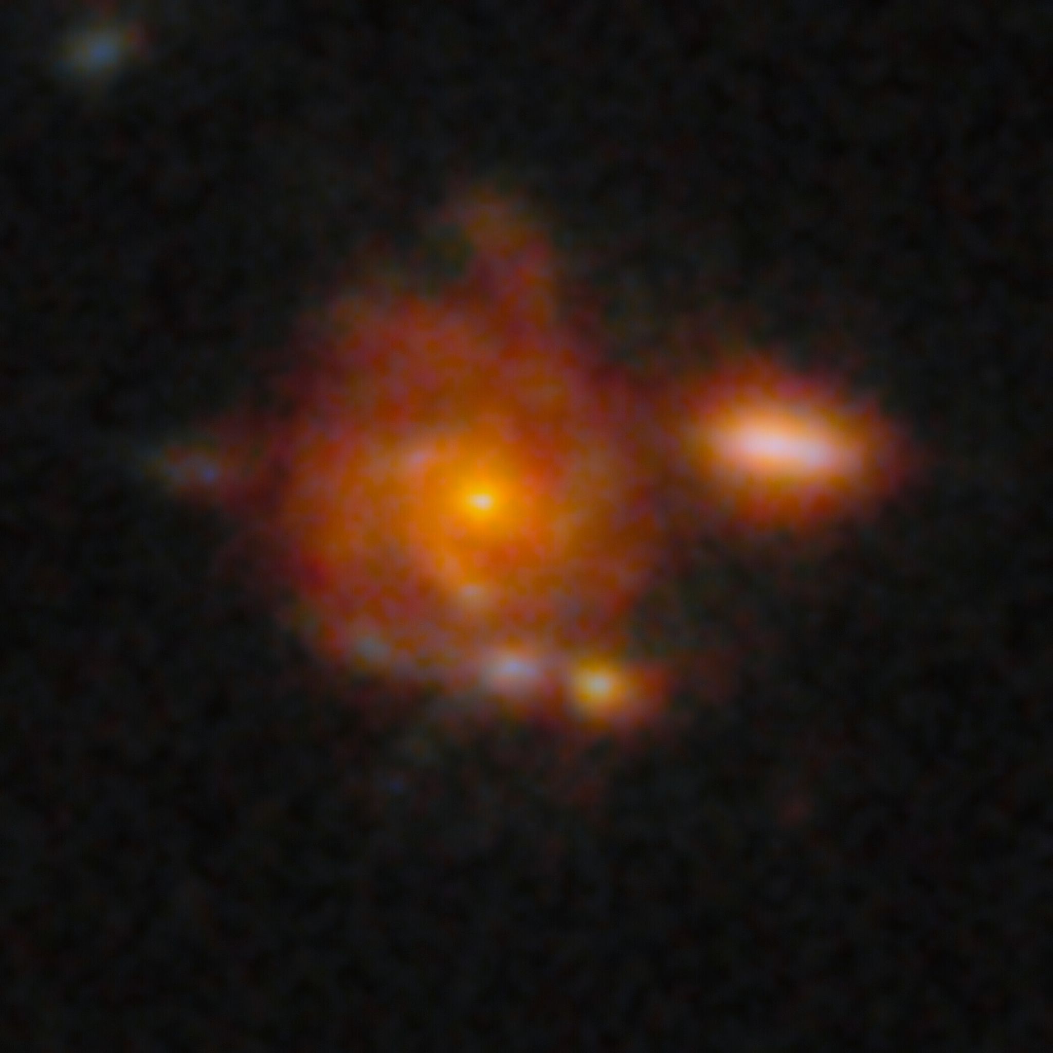 Zhúlóng, die am weitesten entfernte bislang bekannt Spiralgalaxie.