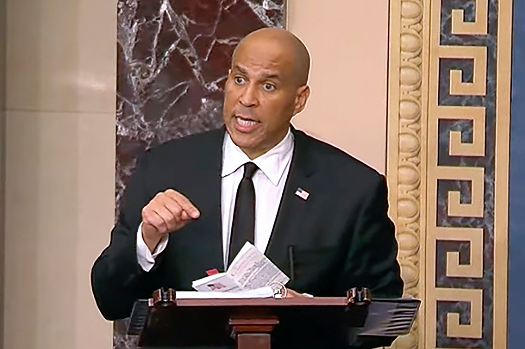 «Dies sind keine normalen Zeiten in Amerika», mahnt der Demokrat Cory Booker.