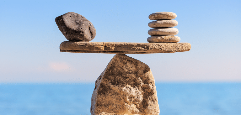 Foto: styf22/iStock Zen Gleichgewicht Waage