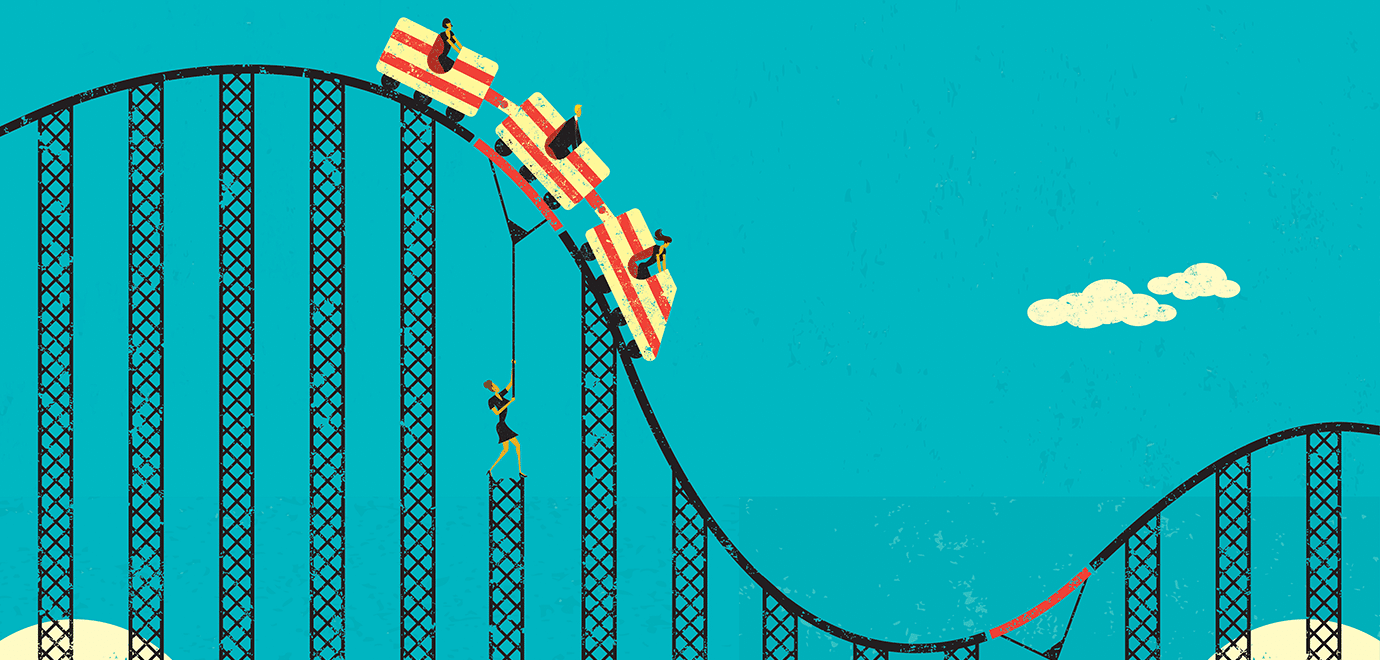 Foto: retrorocket/iStock Achterbahn Börse