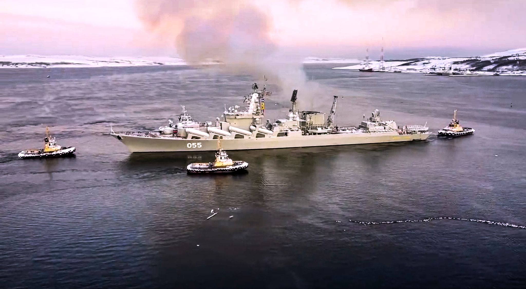 An der russischen Flottenübung in der Arktis nehmen bis zu 20 Kriegsschiffe teil. (Archivbild)