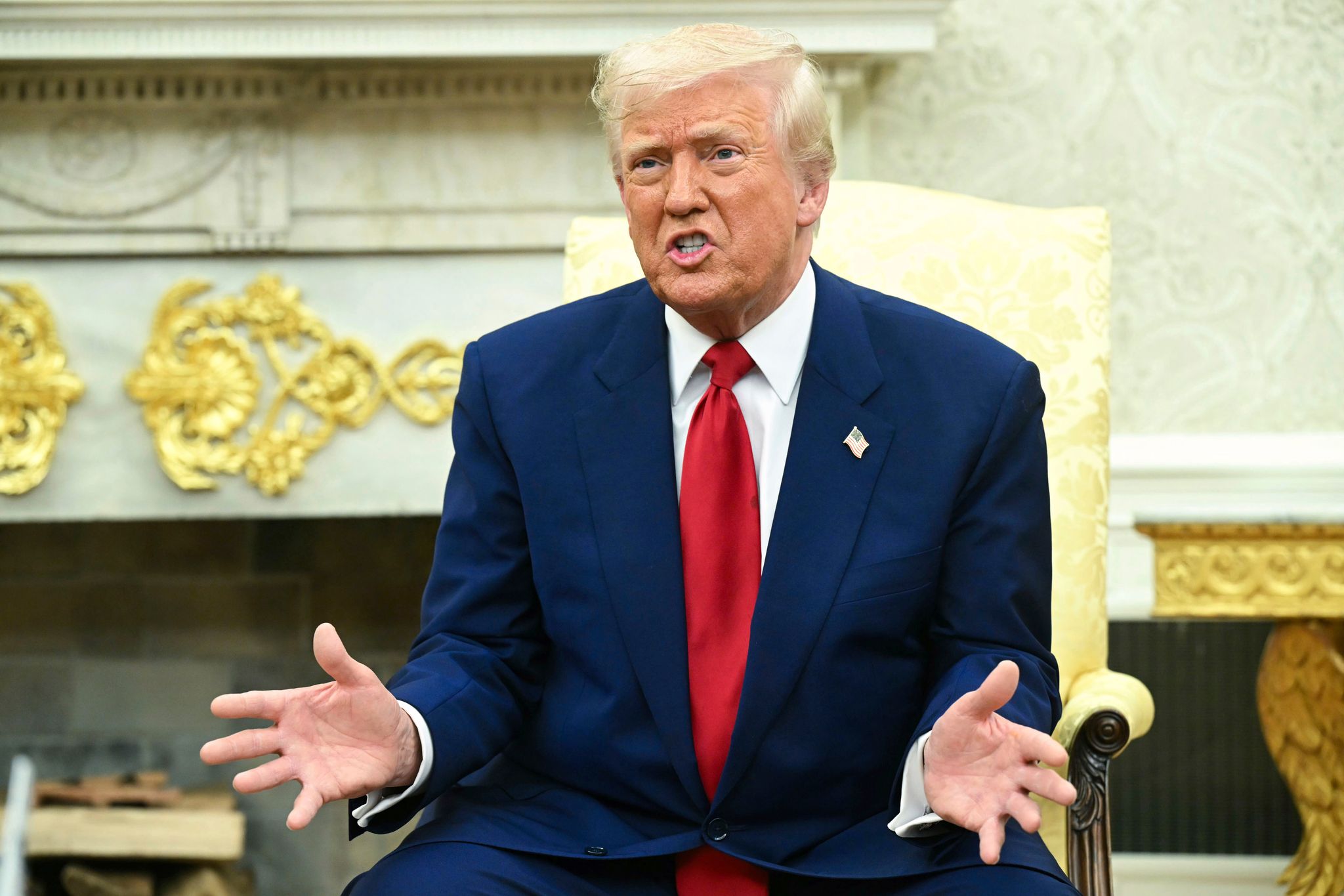 Die Zölle bleiben, sagt US-Präsident Trump.