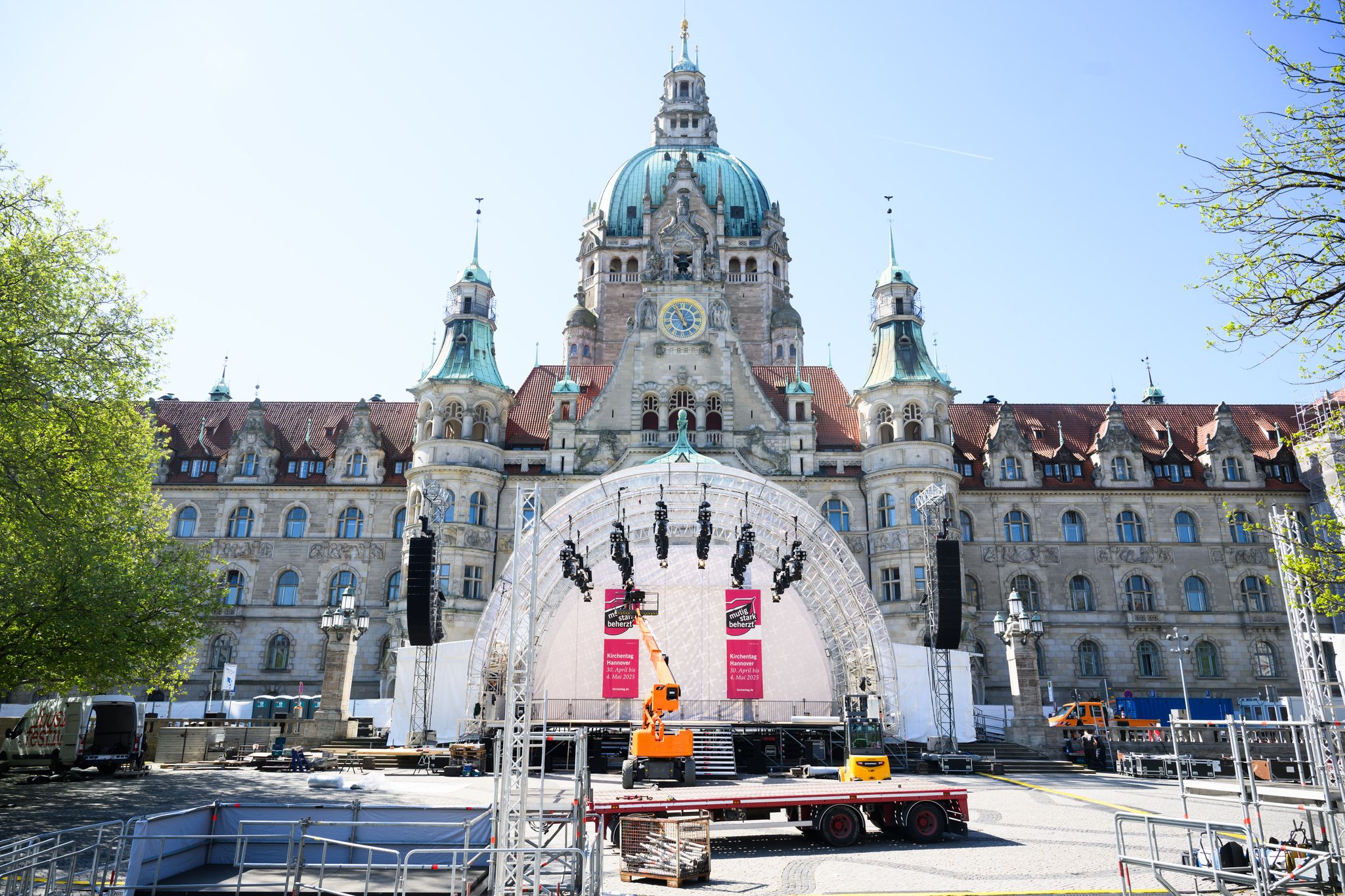 In Hannover laufen die letzten Vorbereitungen für den 39. Deutschen Evangelischen Kirchentag.