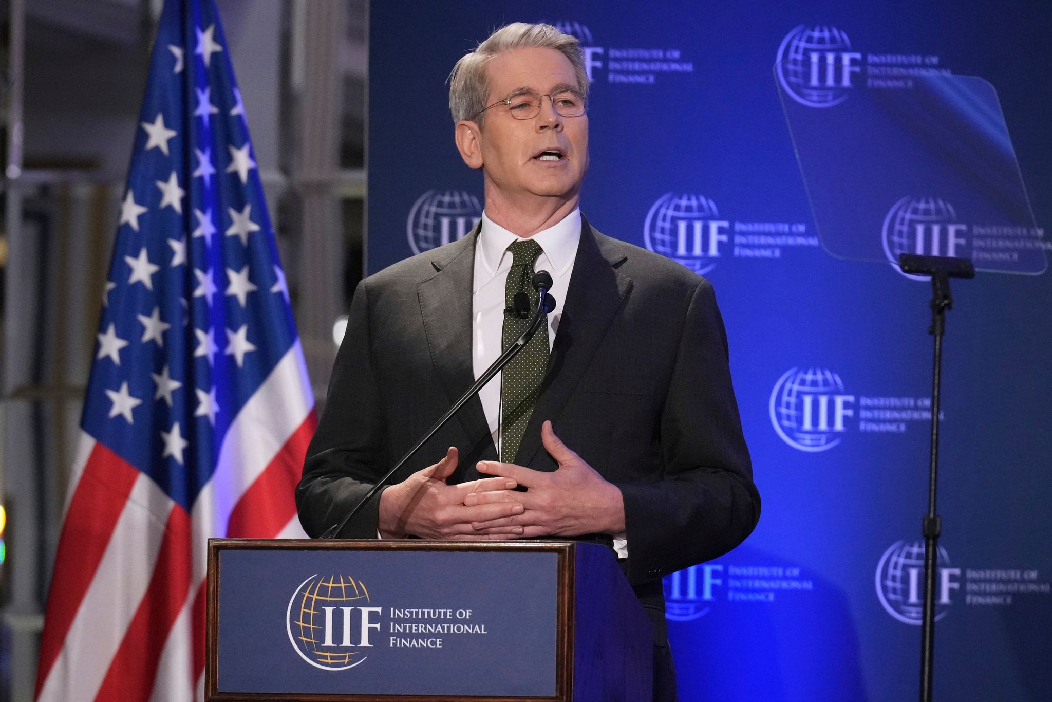 US-Finanzminister Bessent spricht über den Zollstreit mit China.