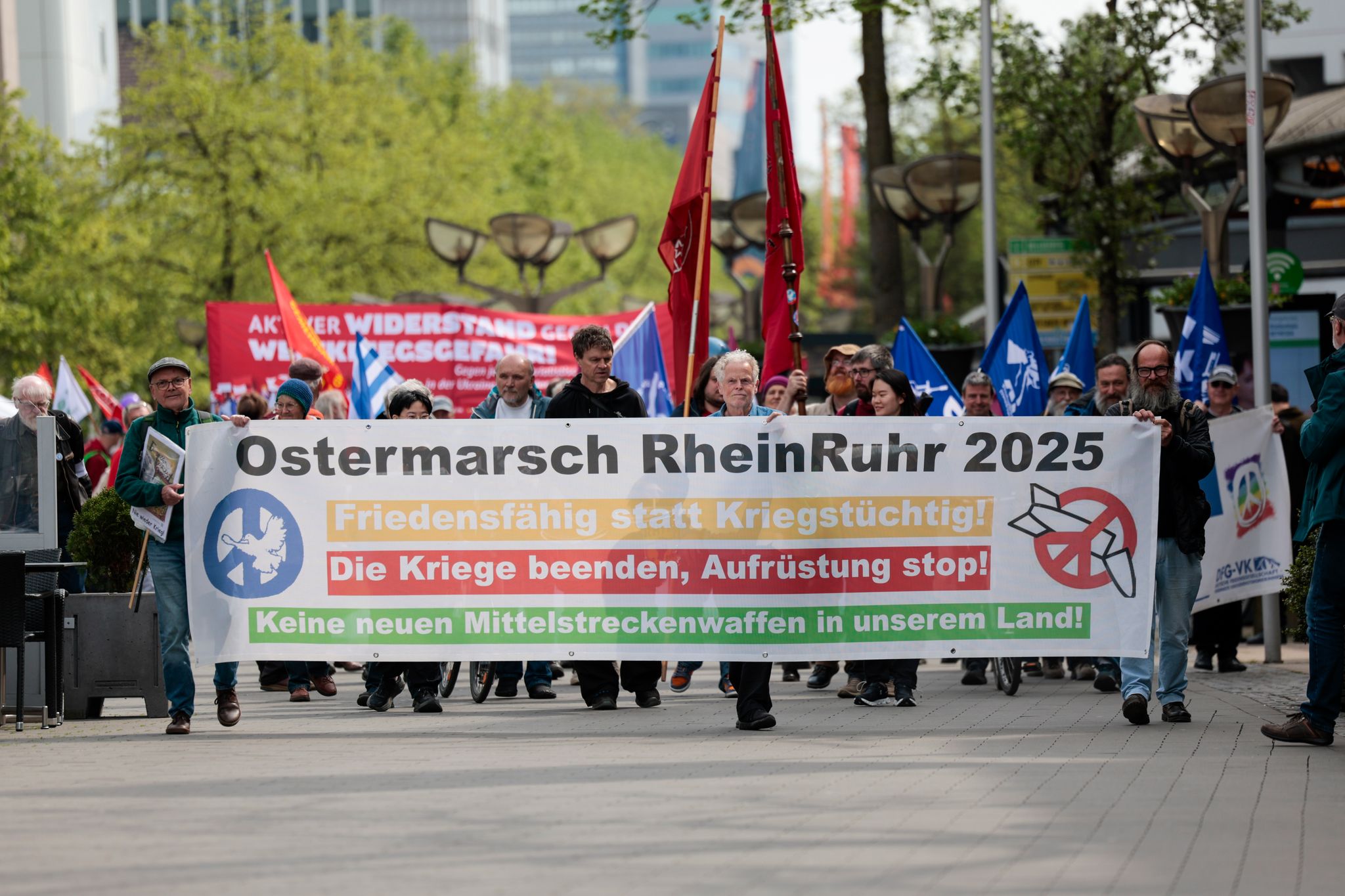 Zum Ostermarsch Rhein-Ruhr werden an drei Tagen insgesamt etwa 2.000 Teilnehmer erwartet.