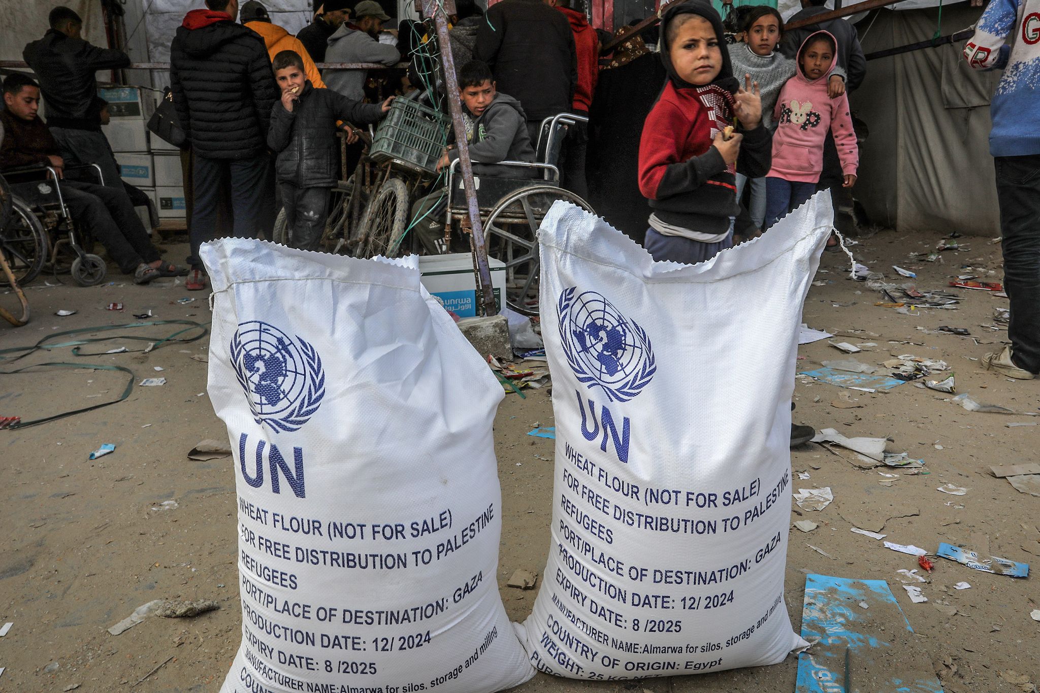 Die Mehl-Reserven des UNRWA im Gazastreifen sind zur Neige gegangen. (Archivbild)