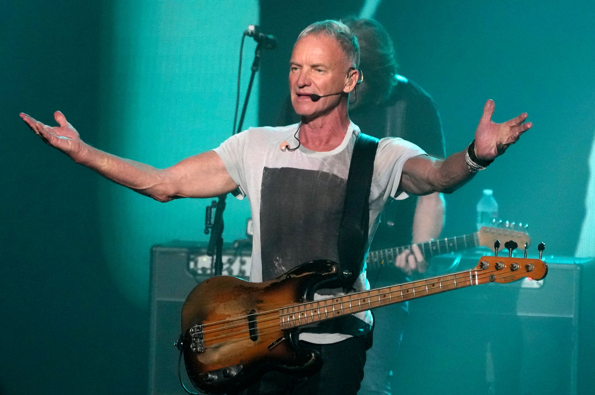 Im Juni und Oktober gibt Sting mit seinem Powertrio mehrere Konzerte in Deutschland. (Archivbild)