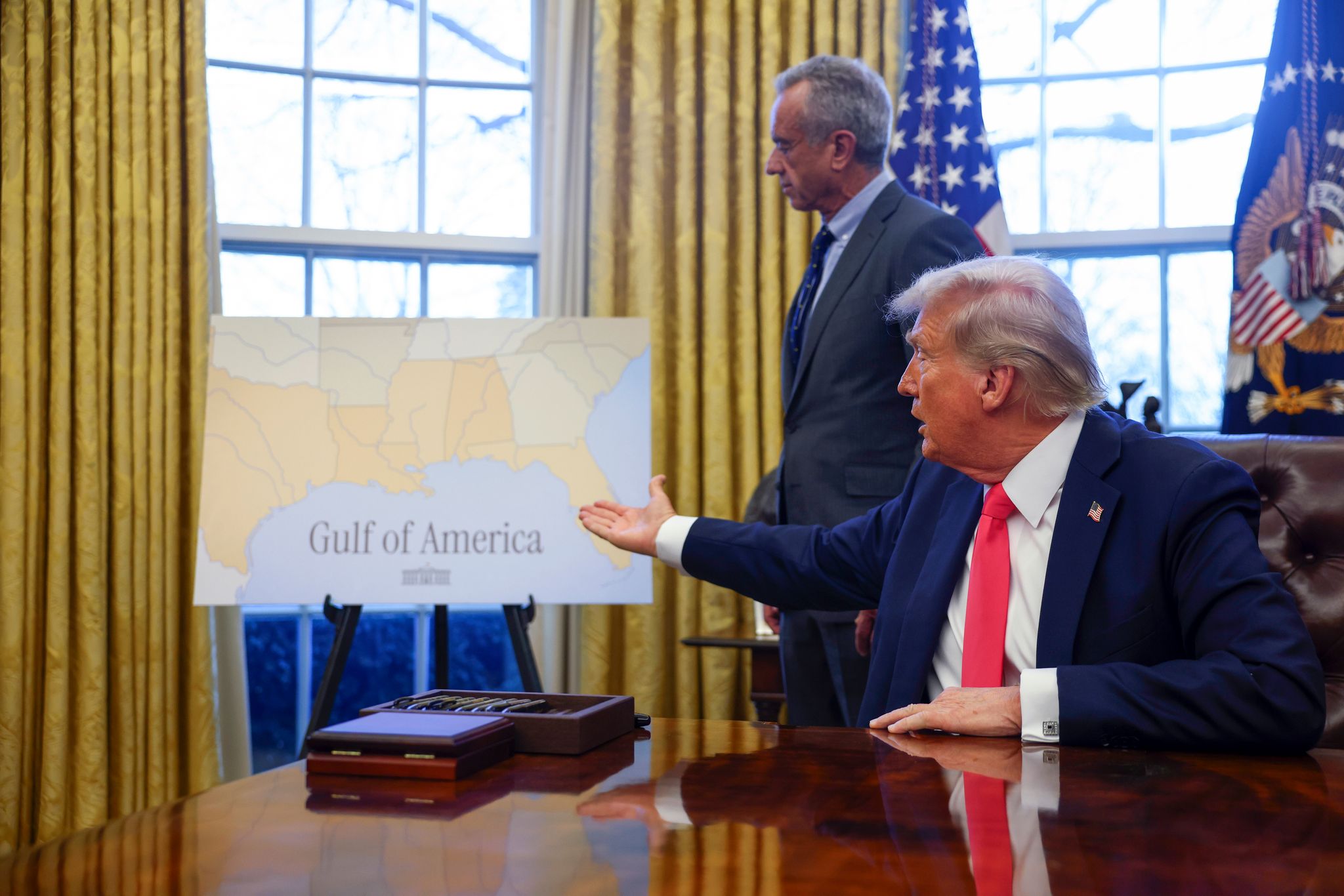 Wegen eines Streits um die Bezeichnung des Golfs von Mexiko hatte das Weiße Haus den Zugang für die Nachrichtenagentur AP beschränkt. (Archivbild)
