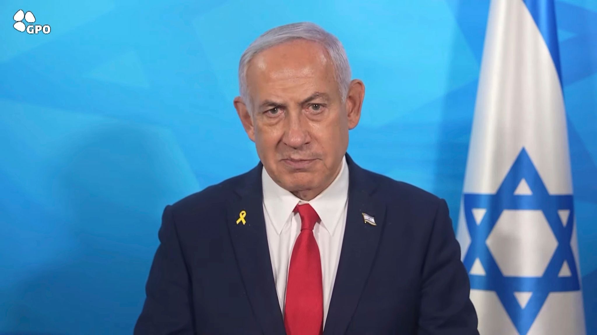 Israels Ministerpräsident Netanjahu bleibt bei seiner harten Linie gegenüber der Hamas. (Archivbild)