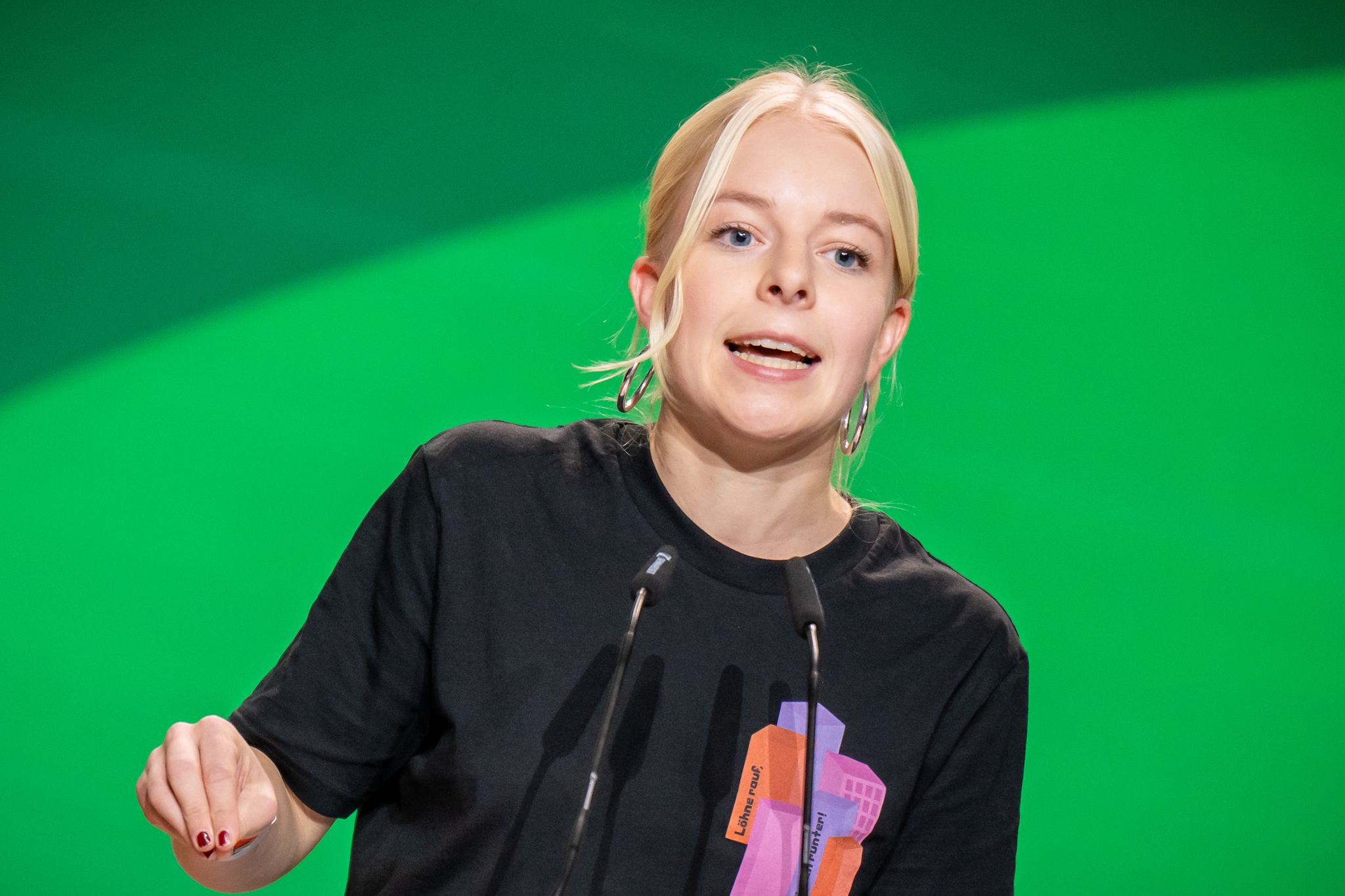 Die Grüne-Jugend-Vorsitzende löste mit einem Anti-Polizei-Pullover Entrüstung aus - und ist von den Reaktionen «überrascht». (Archivbild)