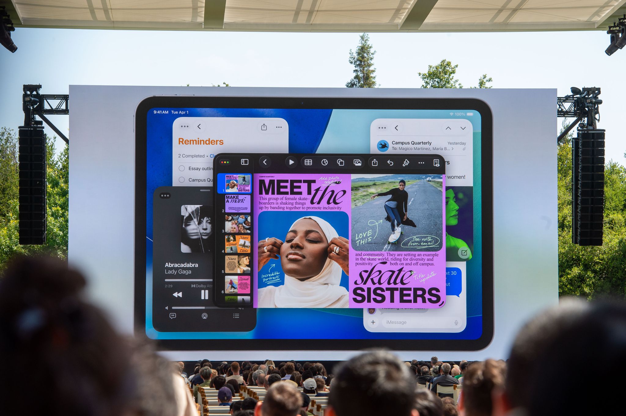 Das iPad wird schließlich besser darin, Programmfenster nebeneinander anzuzeigen.
