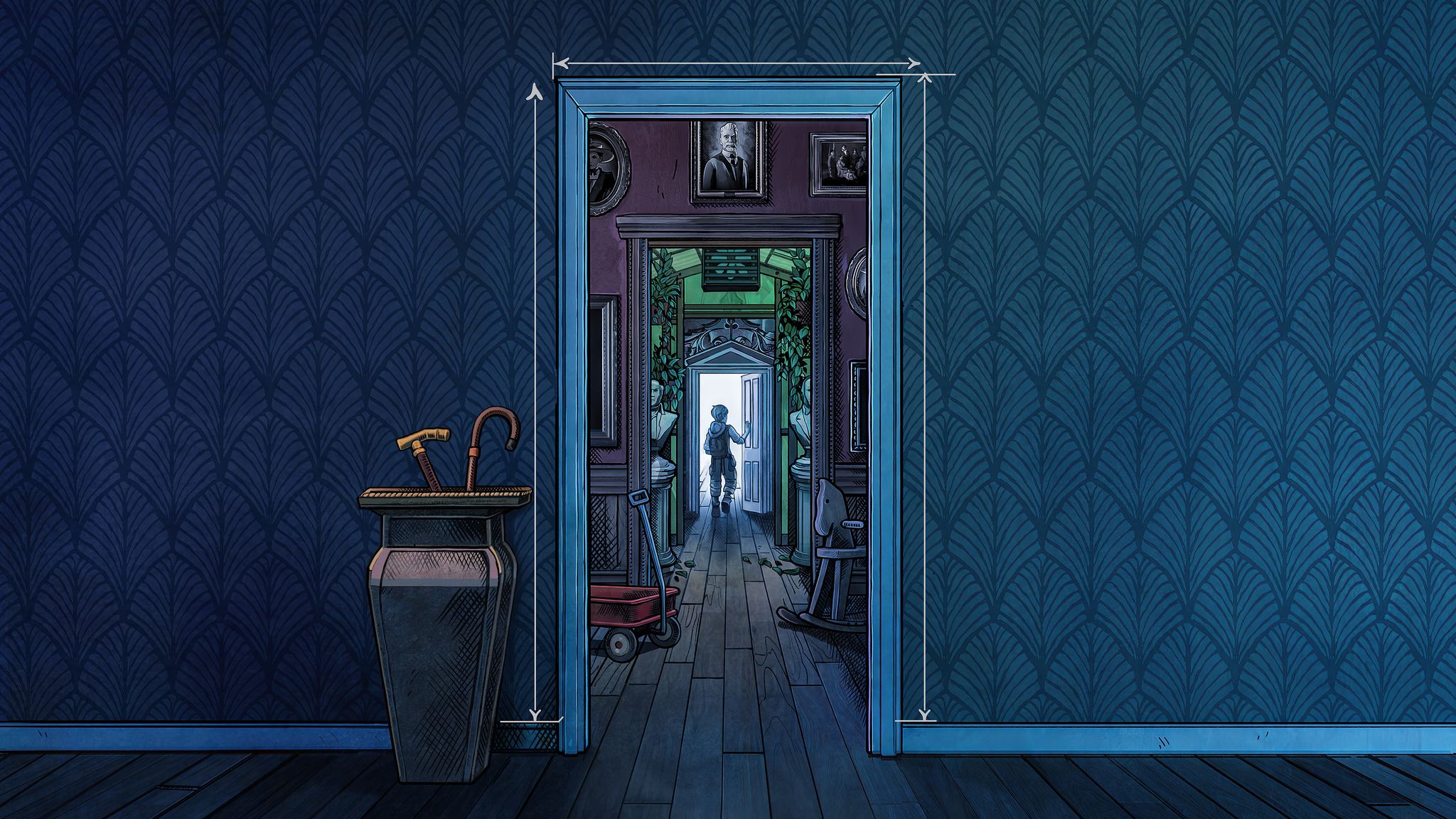 Ein Raum, dahinter ein Raum, und noch ein Raum: In «Blue Prince» geht es mehr als rätselhaft zu.