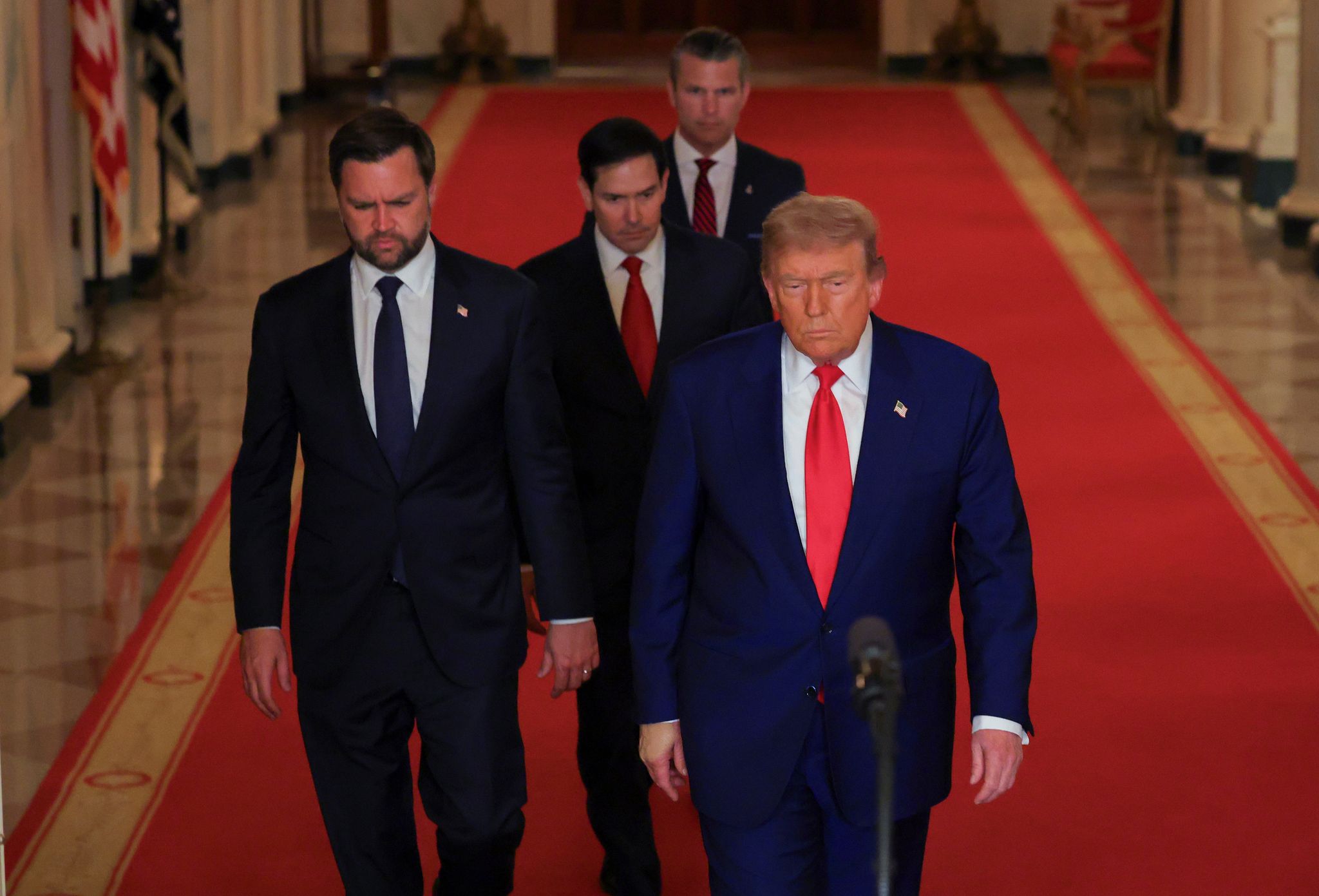 «Heute ist Tag 61» - Trump und sein Team treten nach den Angriffen auf den Iran vor die Kameras. (Archivbild)