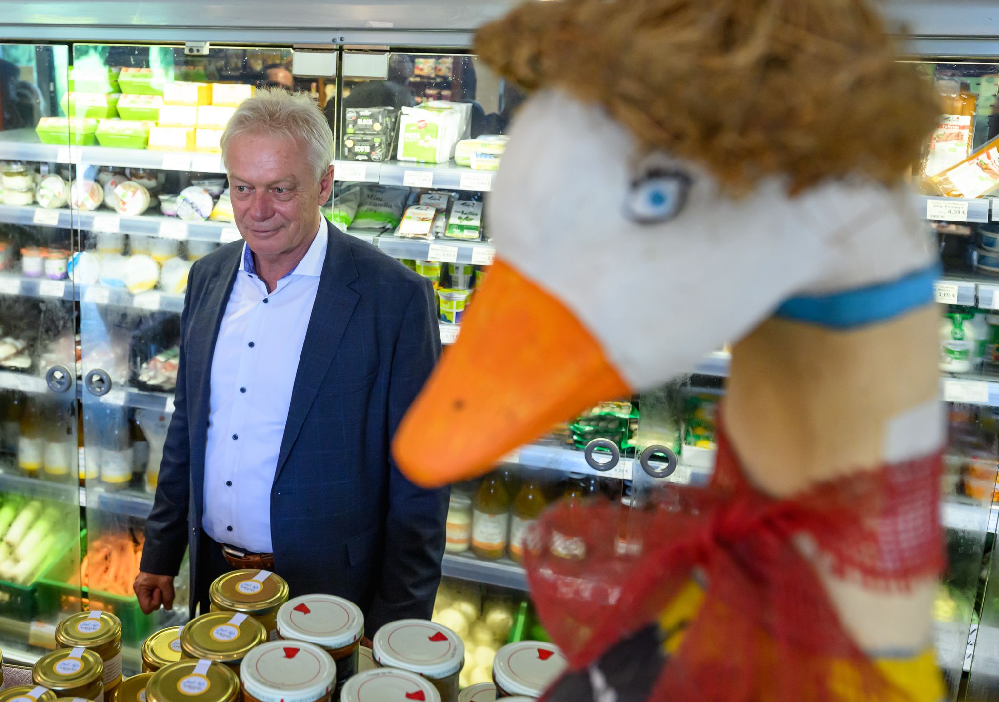 Bundesagrarminister Alois Rainer (CSU) besucht in Brandenburg den Bio-Betrieb «Ökodorf Brodowin» .