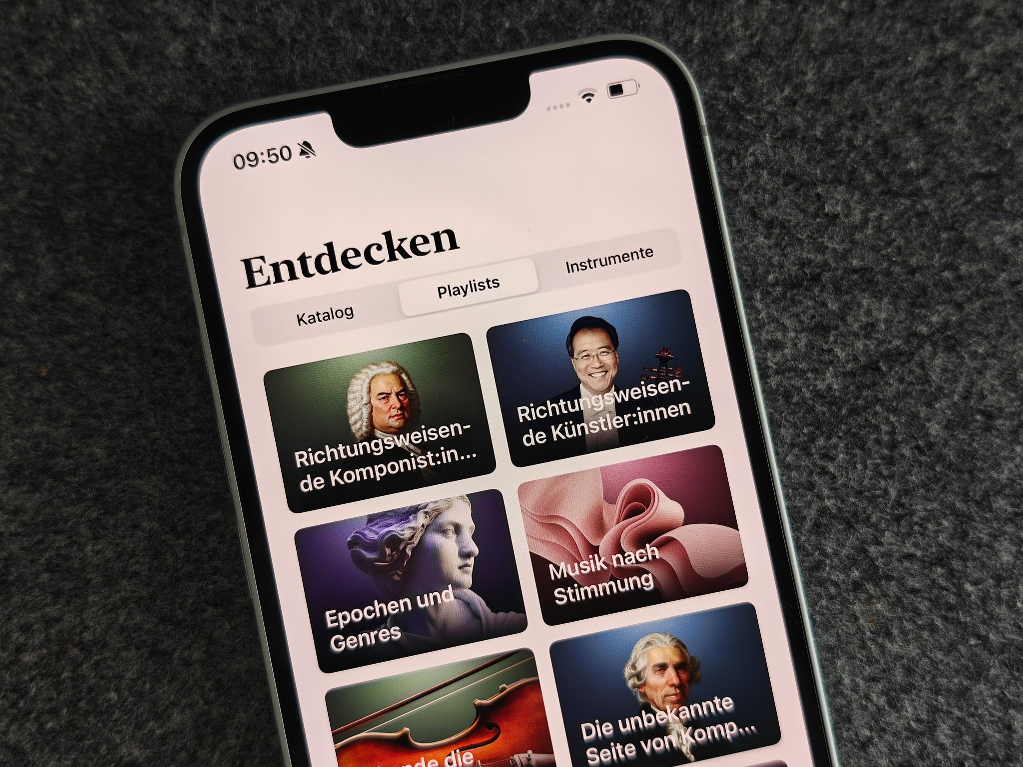 Klassische Musik kann man bei Apple Music in einer eigenen App entdecken.