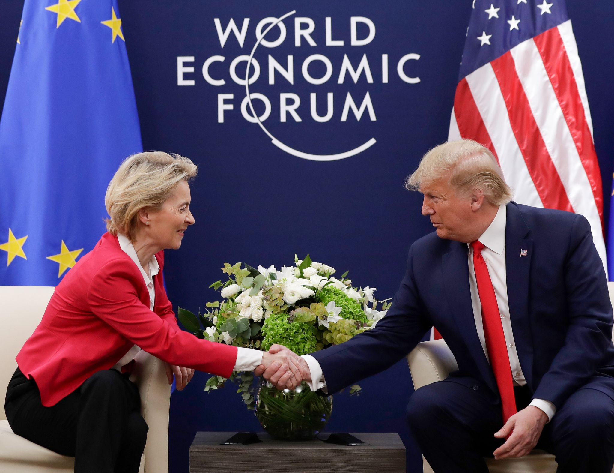 Werden sie eine Einigung im Zollkonflikt erzielen? - Von der Leyen und Trump treffen sich in Schottland. (Archivbild)