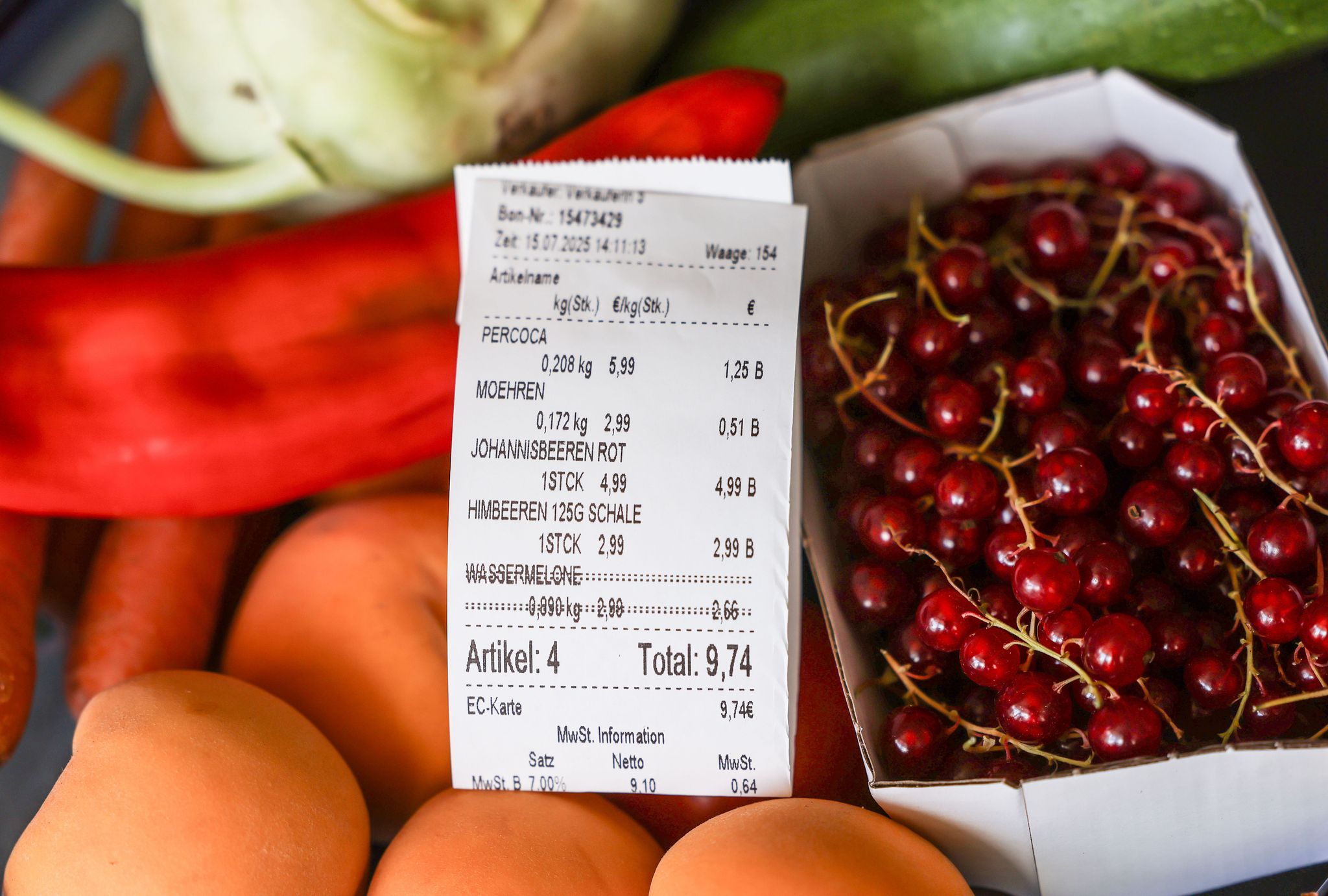 Viele Lebensmittel waren im Juli teurer als ein Jahr zuvor. (Symbolbild)