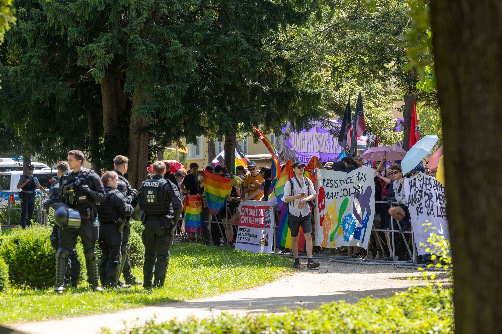 Zum CSD wurden bis zu 3.000 Menschen erwartet.