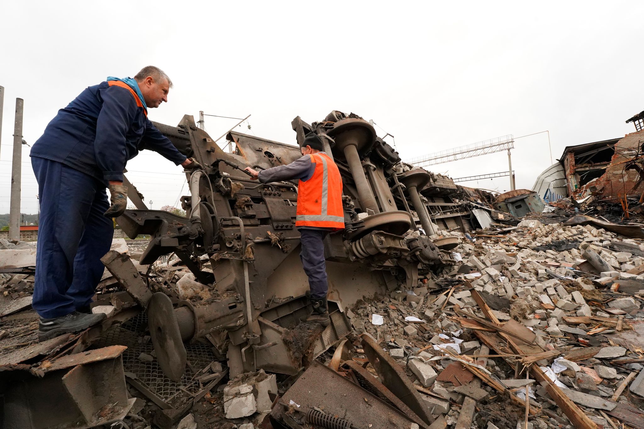 Weitere Zerstörungen in der Ukraine.
