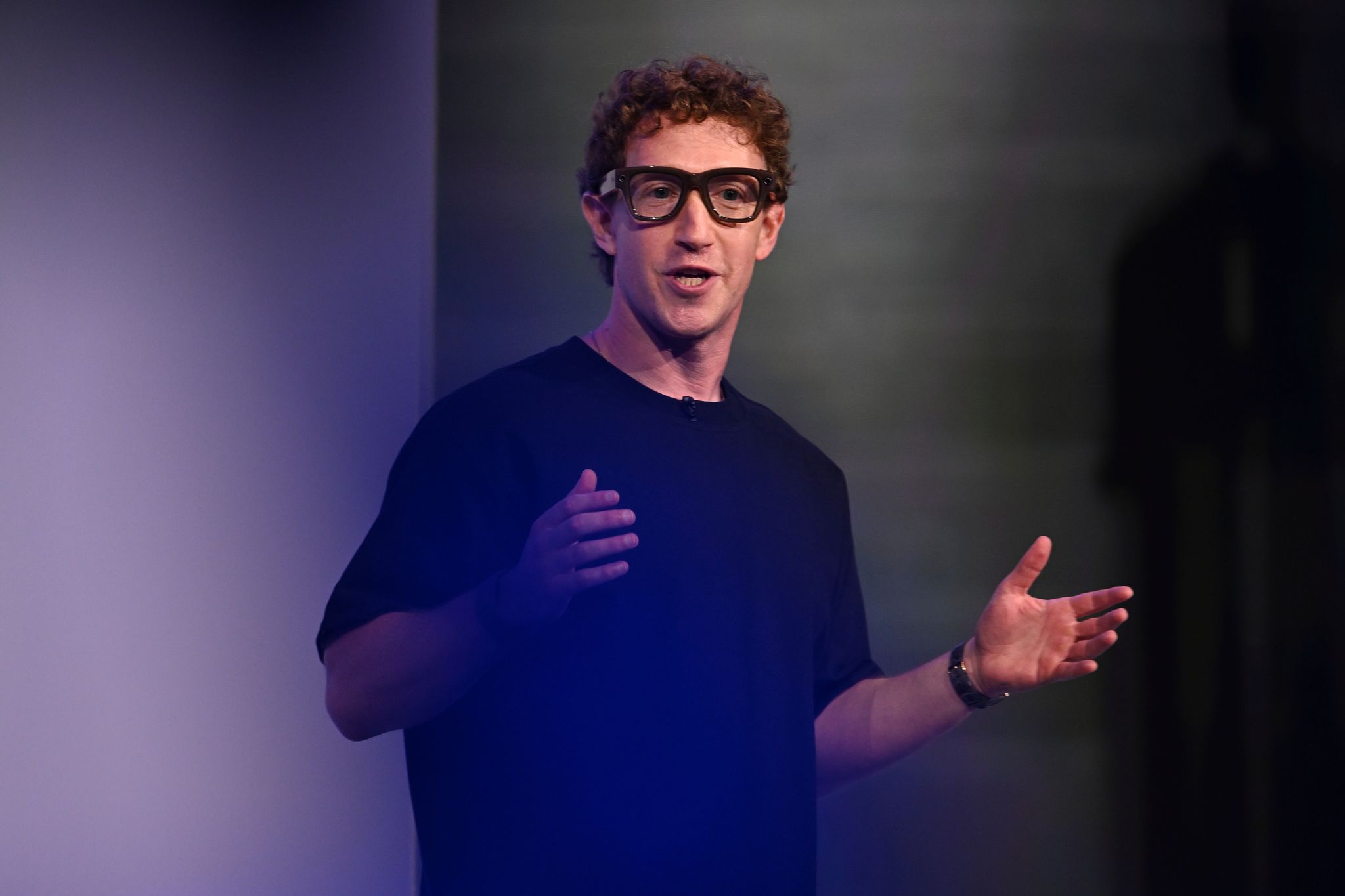 Mark Zuckerberg demonstrierte die Brille mit Display auf der hauseigenen Konferenz Meta Connect.