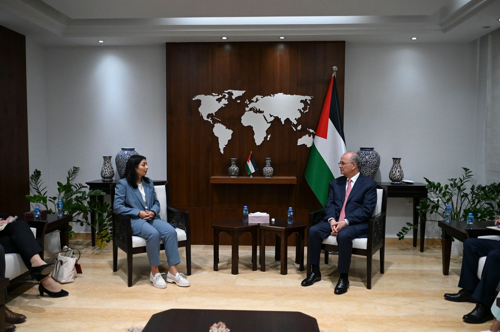 Die Entwicklungsministerin, Reem Alabali Radovan (SPD), hatte Ende August den Ministerpräsidenten der Palästinensischen Autonomiebehörde, Mohammed Mustafa, in Ramallah besucht.  (Archivfoto)