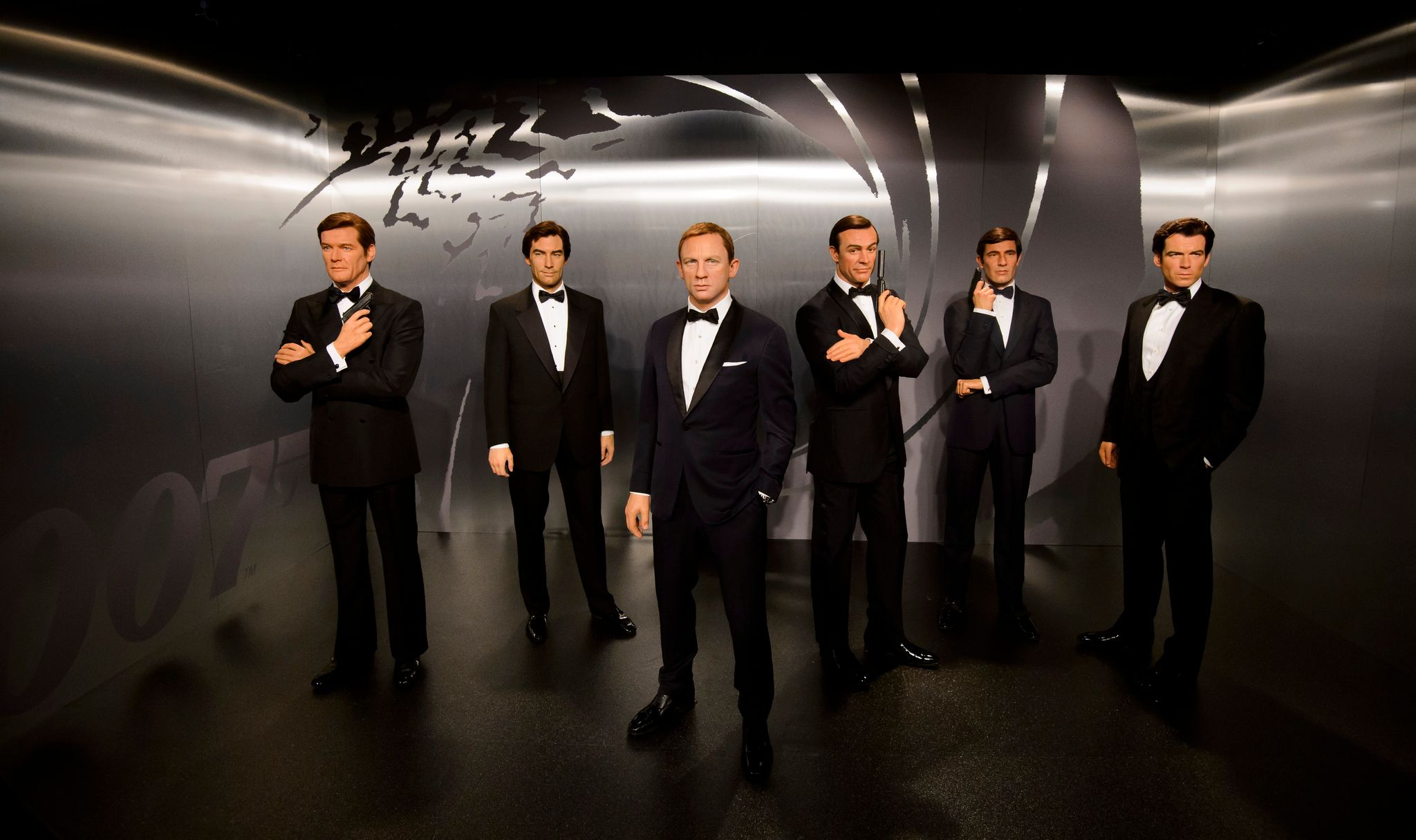 Frühere James-Bond-Darsteller als Wachsfiguren bei Madame Tussauds in London. Wer gesellt sich dazu?