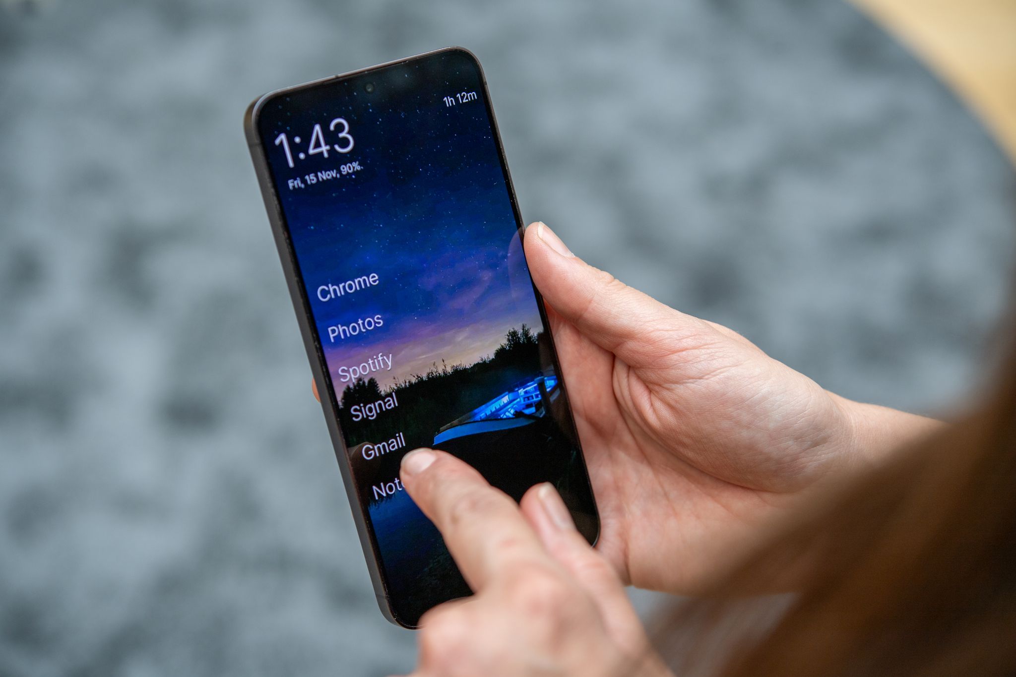 Unaufgeregt: Der Olauncher hilft, die Smartphone-Reizüberflutung einzudämmen.