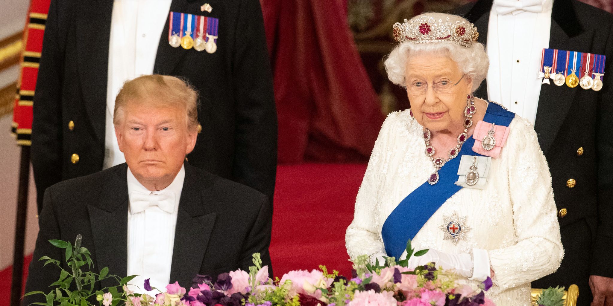 Trump war 2019 das erste Mal zum Staatsbesuch in Großbritannien und traf die Queen (Archivbild).