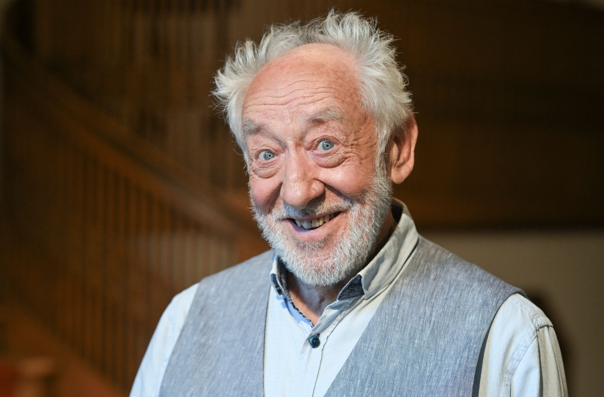 Dieter Hallervorden - noch 89 - Ende August auf der Jahrespressekonferenz seines Schlosspark-Theaters in Berlin. (Archivbild)