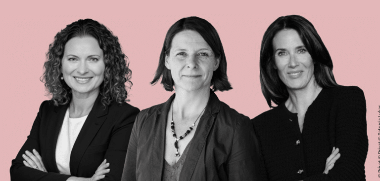 Foto (von li. nach r.). Christina Sontheim-Leven, Bettina Weiguny und Anna Sophie Herken