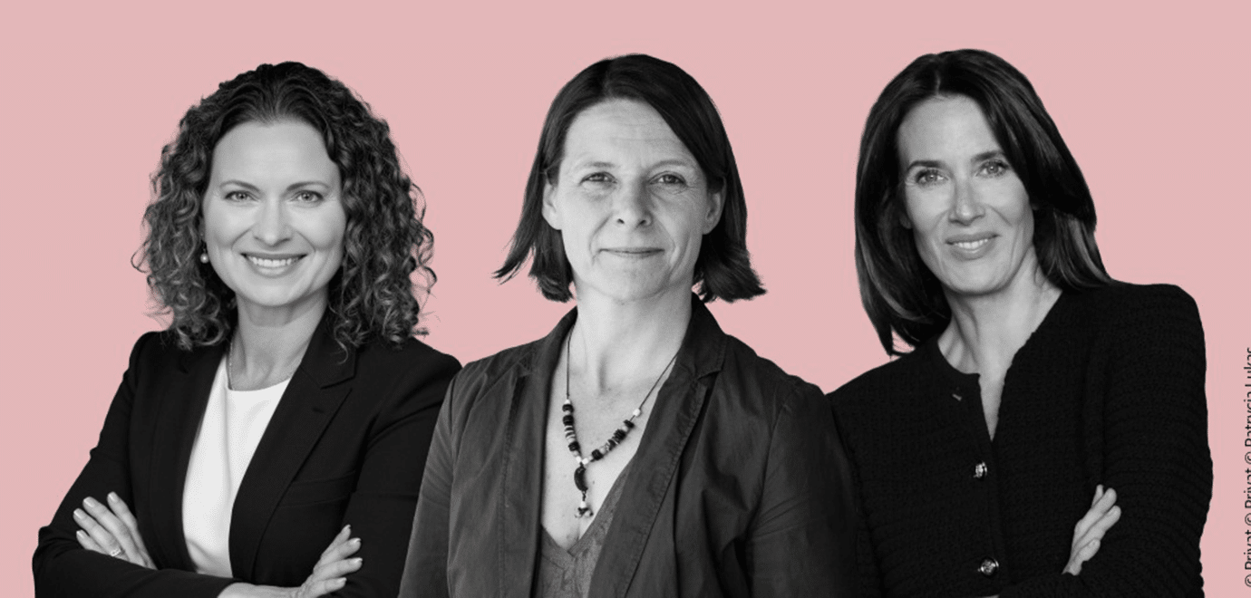 Foto (von li. nach r.). Christina Sontheim-Leven, Bettina Weiguny und Anna Sophie Herken