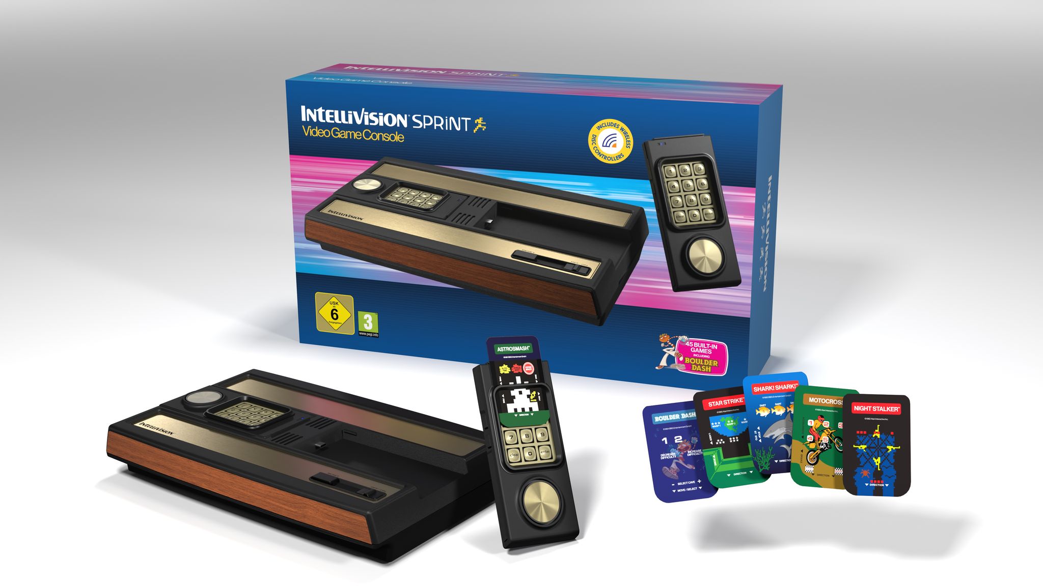 Neu, kleiner - Holz gibt es noch: Die Konsole Intellivision kommt als Retro-Neuauflage zurück.