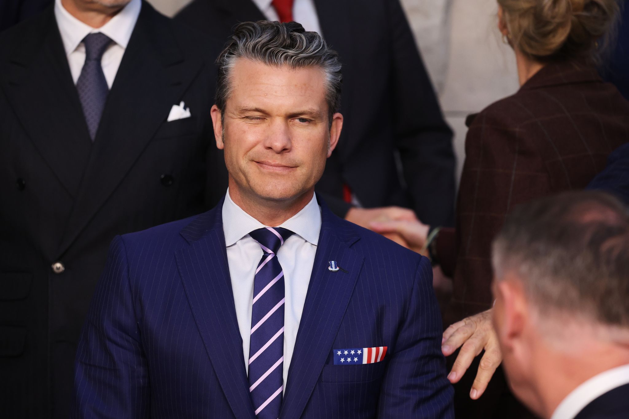 Hegseth hatte Probleme mit seinem Flug.