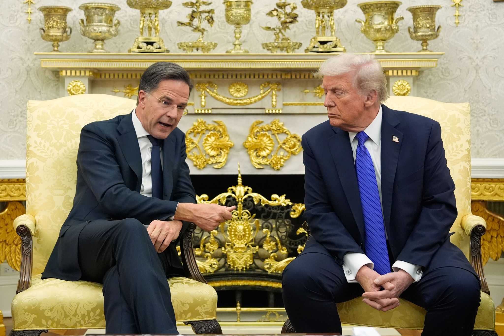 Nato-Chef Rutte besuchte US-Präsident Trump im Weißen Haus.