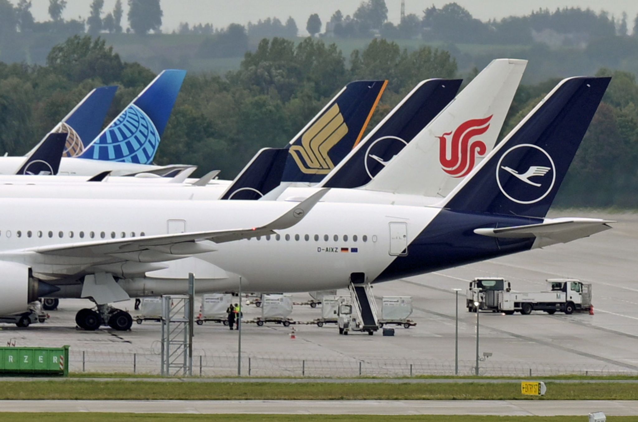 So viele Fluggesellschaften wie hier in München gibt es nur an wenigen deutschen Flughäfen zu sehen: Das Angebot wächst nur langsam.