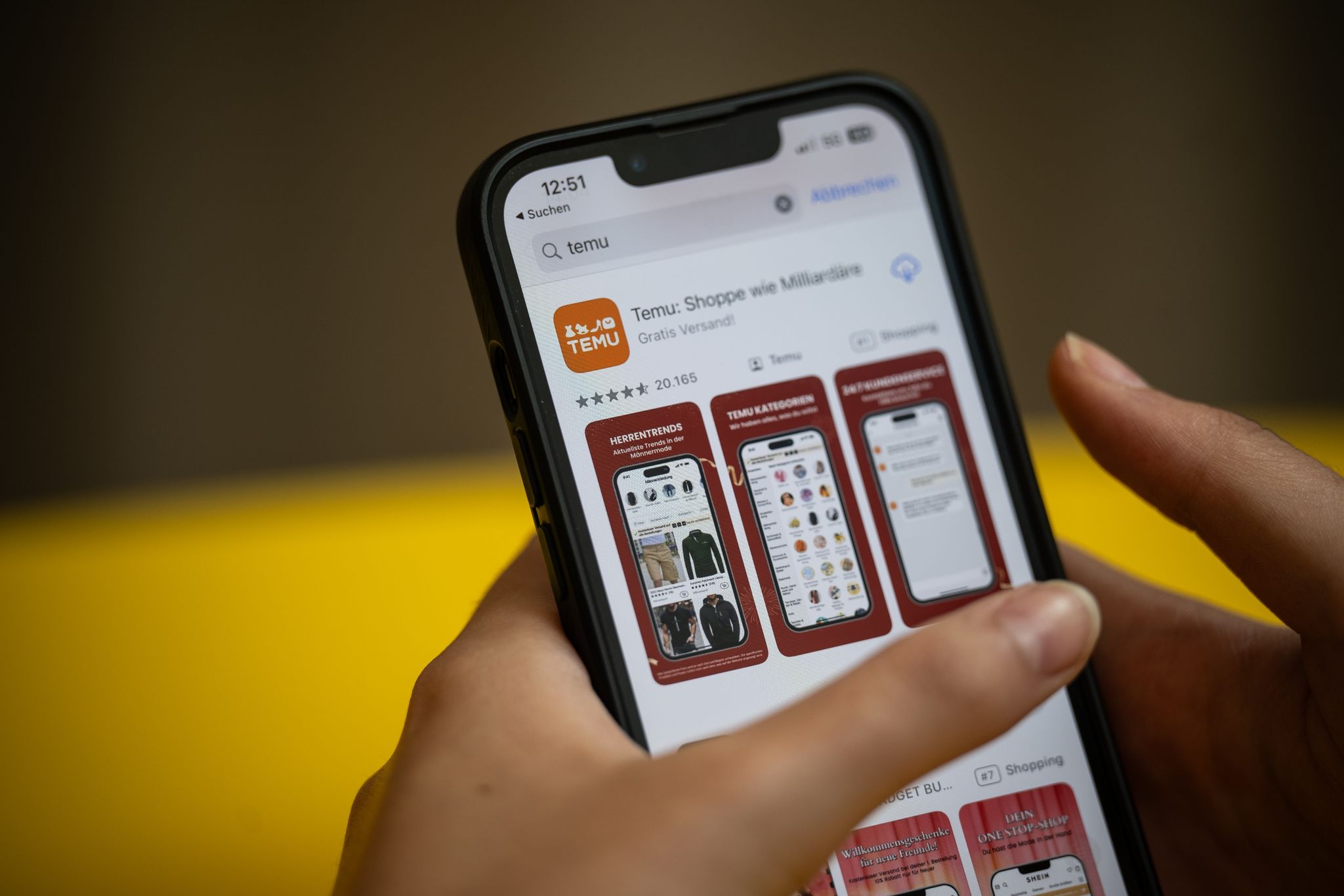 Mit seinen Billigangeboten wächst der Online-Marktplatz Temu aus China in Deutschland rasant.