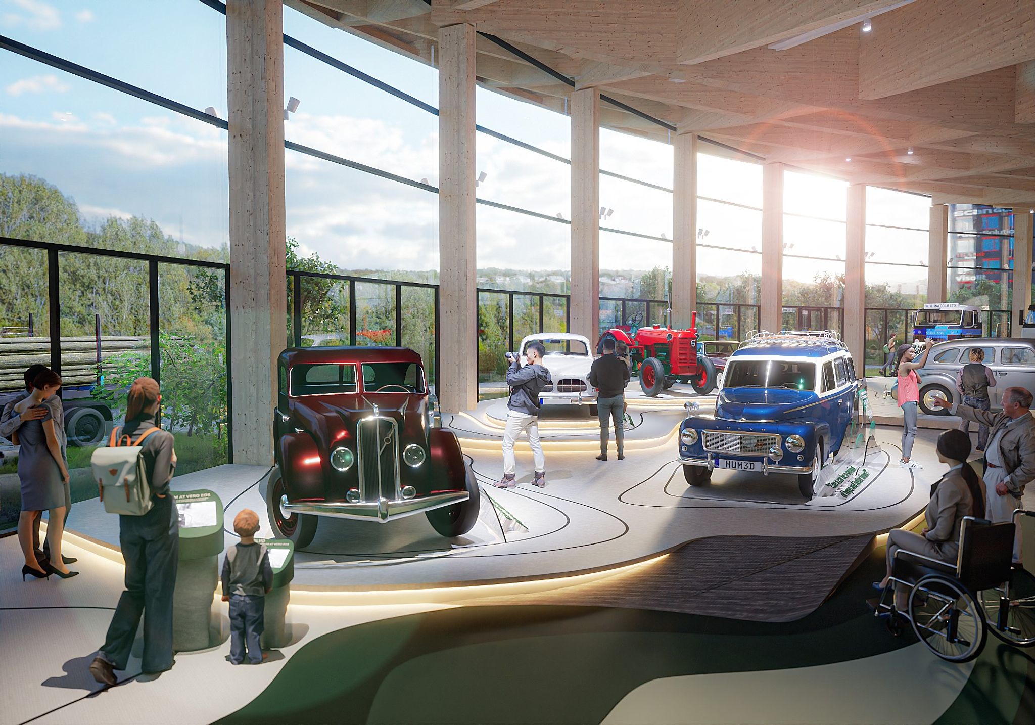 Die World of Volvo soll auch einen Einblick in die Fahrzeughistorie der schwedischen Automarke geben.